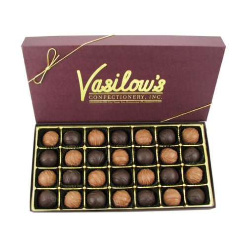 Vasilow's 18 piece box of homemade Chocolate Cherry Cordials