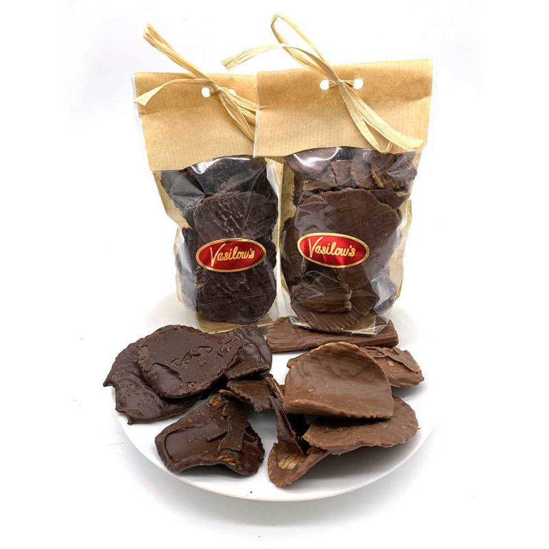 Chocolate Covered Potato Chips Vasilow's Confectionery