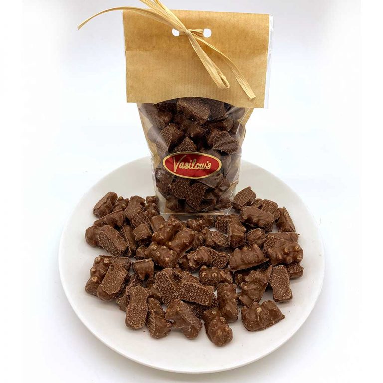 Milk Chocolate Covered Gummi Bears Vasilow's Confectionery